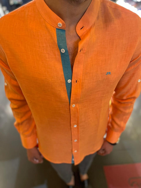 100% pure linen Paolo Rossini Shirt