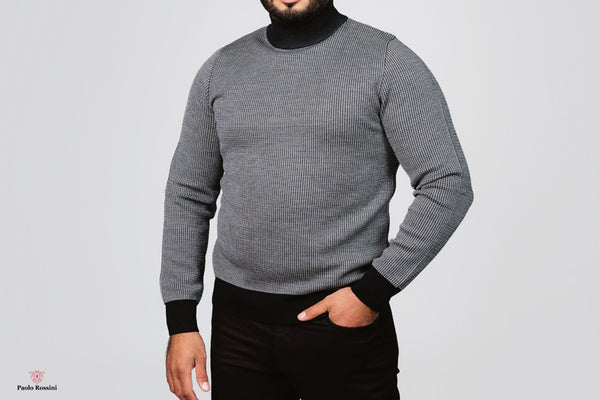 Regular Fit Crew Neck Knitwear Pullover -  Gray