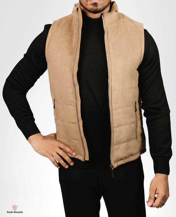 Regular Fit Vest - beige