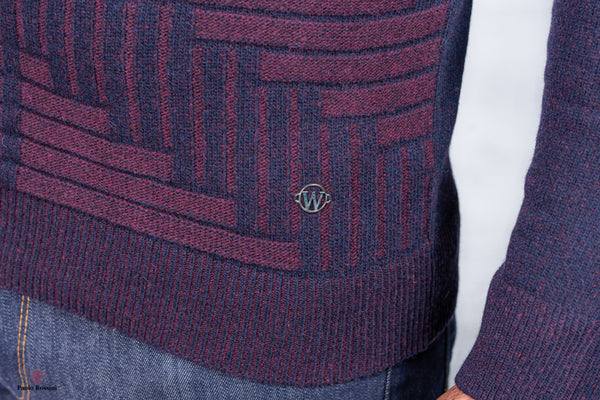 Standard Fit Crew Neck Knitwear Pullover 100% Fine WOOL